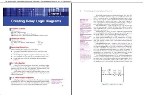 Creating Relay Logic Diagrams Chapter Goodheart Willcox