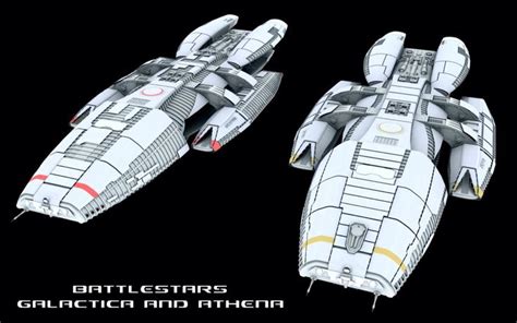 Battlestars Galactica and Athena - models by Ice-Dragon (Battlestar Galactica BSG) | Battlestar ...