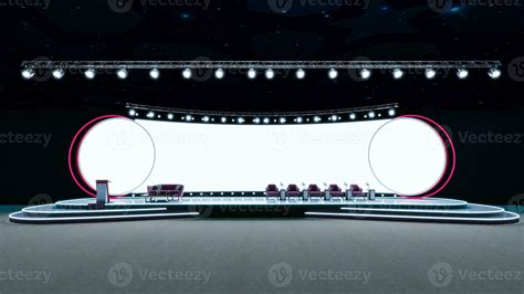 Empty stage Design for mockup, stage event with led screen 36875050 ...