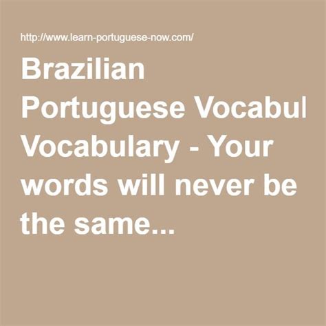 How To Boost Your Portuguese Vocabulary Step By Step Con Im Genes