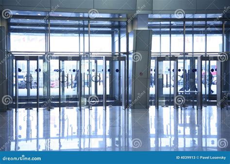 Glass Doors Stock Image Image Of Design Architecture 4039913