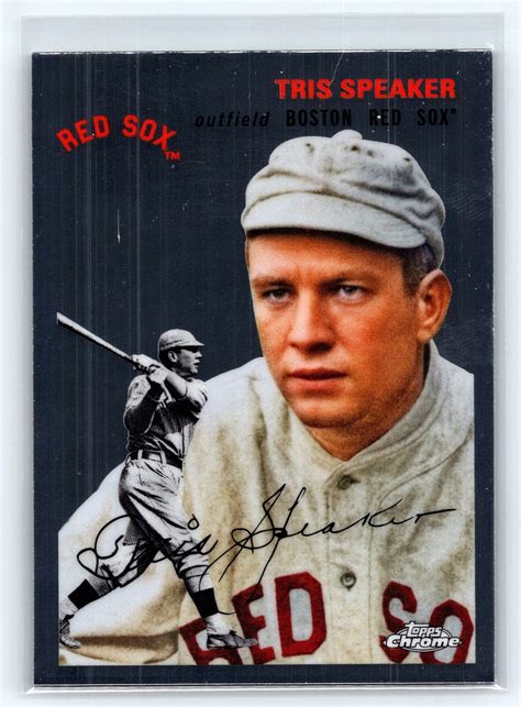 2023 Topps Chrome Platinum Anniversary Tris Speaker 474 Boston Red Sox