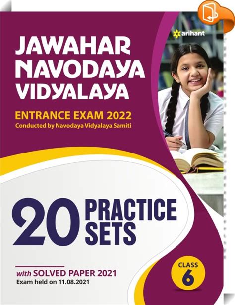 20 Practice Sets Jawahar Navodaya Vidyalaya 2022 Class 6 Arihant