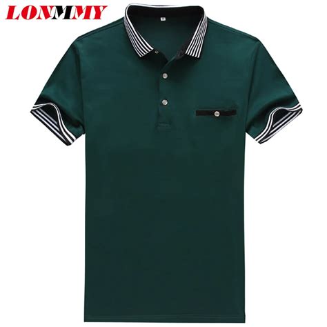 Lonmmy Polos Shirts Mens Printed Polo Shirts 41 Cotton Short Sleeve