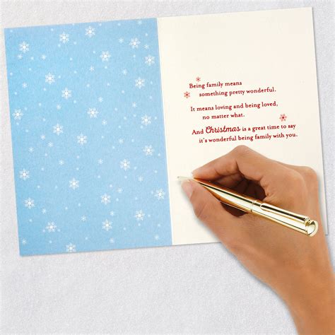 Snowy Scene With Sleigh Christmas Card for Son and His Family ...