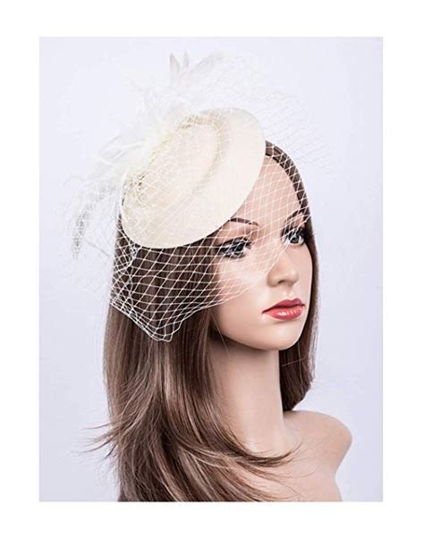 Fascinators Hats 20s 50s Hat Pillbox Hat Cocktail Tea Party Headwear With Veil For Girls And