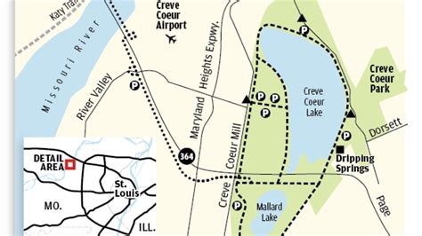 Creve Coeur Lake Trails Map Media