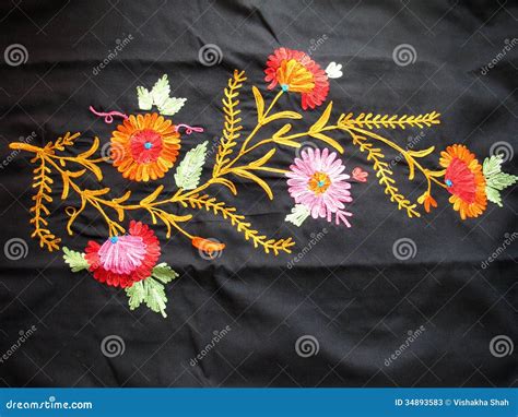 Kashmiri Embroidery stock image. Image of weaved, embroidery - 34893583