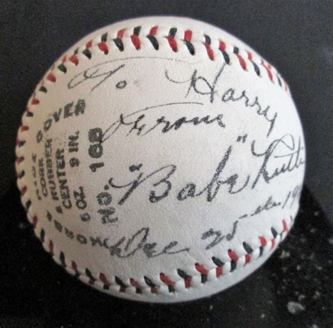 Babe Ruth Replica 1927 Autographed Baseball New Design For Etsy UK