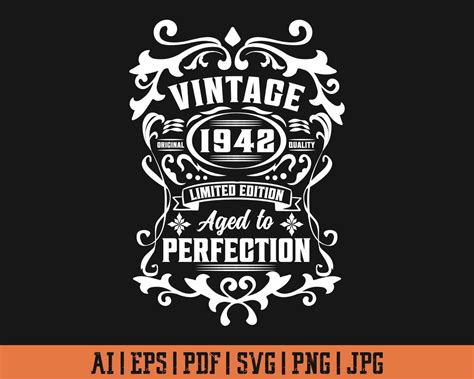 80th Birthday Svg Aged To Perfection Svg Birthday Svg Etsy Österreich