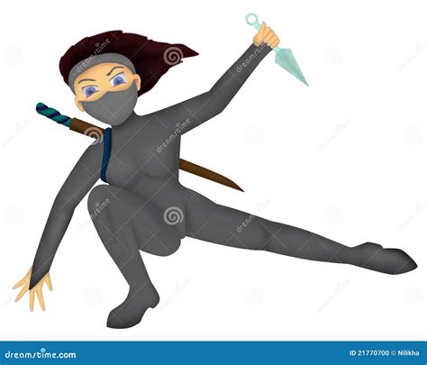 Ninja Girl Stock Illustration Illustration Of Woman