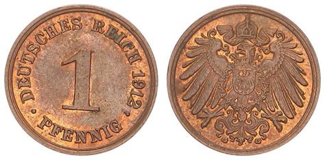 Deutschland Kaiserreich Kaiserreich Pfennig J G Pr Gefrisch