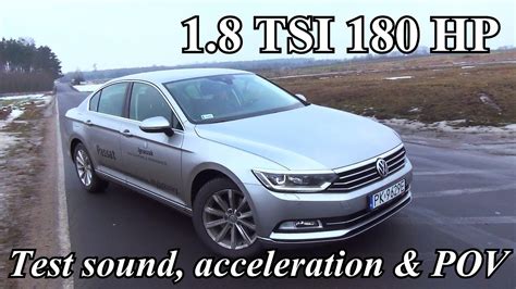 VW Passat TEST DRIVE LIGHTS ACCELERATION 1 8 TSI 180 HP YouTube