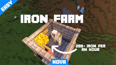 Easy Iron Farm Minecraft How To Make An Iron Farm In Minecraft