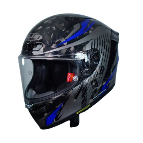 Jual NJS ZX 1R CARBON DEXTRO Blue Gloss Doff Helm Full Face Shopee