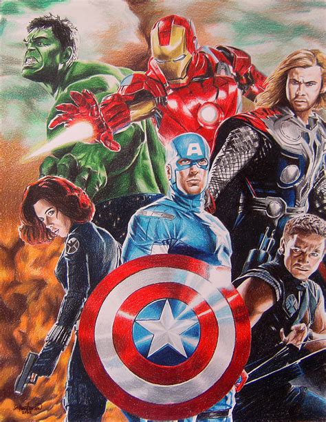 The Avengers Painting By Joseph Christensen