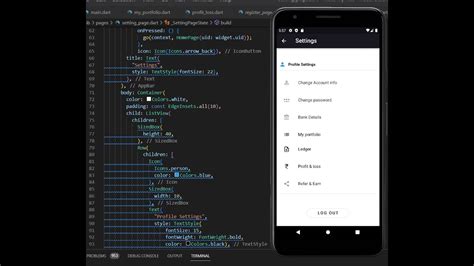 Flutter Settings Ui Page Youtube