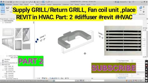 Supply Grill Return Grill Fan Coil Unit Place Revitinhvac Part 2 Grill Revit Hvac Mep