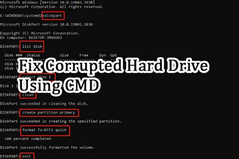 Fix Corrupted Hard Drive Using Cmd With A Detailed Guide