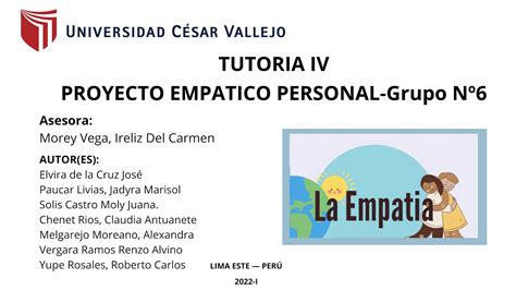 PROYECTO EMPATICO PERSONAL GRUPO 6 YouTube