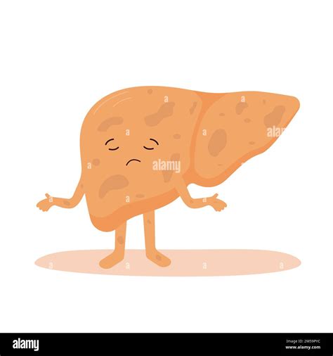 Sad Liver Cartoon