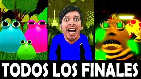 Todos Los Finales De La Venganza De Pou Roblox Secretos Bou S