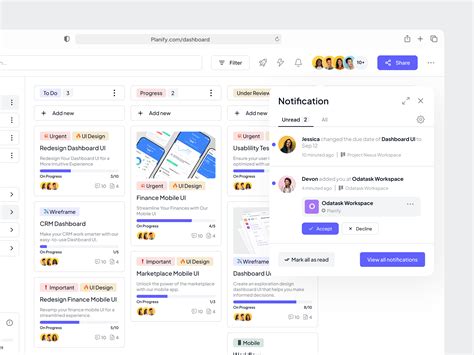 Planify - Popup Notification by Product SAAS on Dribbble