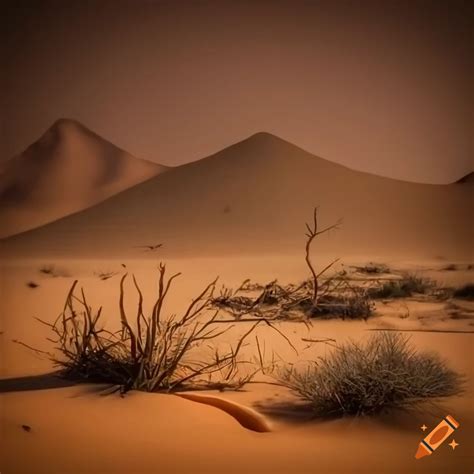 Dry Plants In The Desert