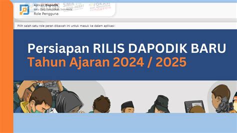 Persiapan Rilis Dapodik Tahun Ajaran Youtube