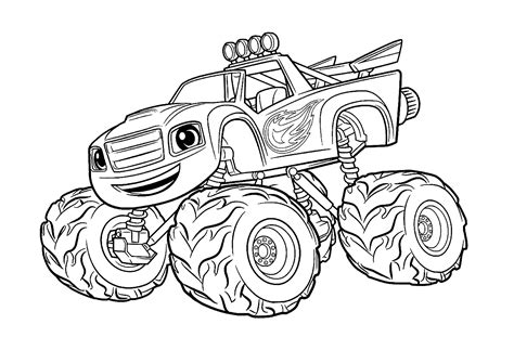 Desenho Para Colorir Hot Wheels Monster Truck