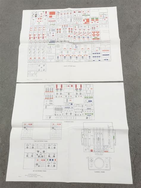 Zeichnungen Instrumenten Panel Boeing 747 Jumbo Jet Swissair Kaufen