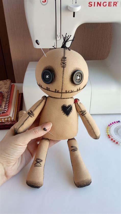 Have Fun Making Your Own Creepy Cute Stuffie With This Handmade Voodoo Doll Printable Sewing