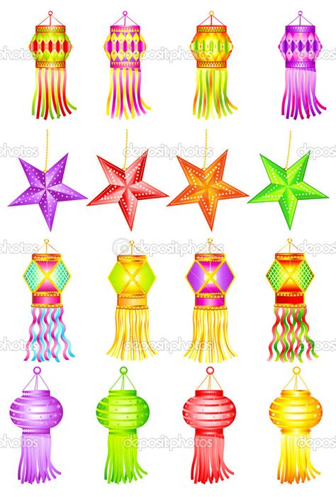 Colorful Kandil for Diwali decoration Stock Vector Image by ...