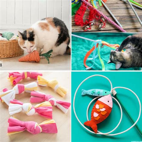 30 Cheap and Easy DIY Cat Toys To Make for Your Cats - Blitsy