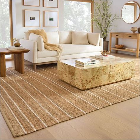 Graduated Stripe Jute Rug West Elm