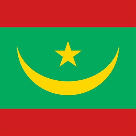Mauritania flag, official colors. Vector illustration. 8973288 Vector