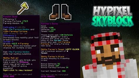 Purchasing Pumpkin Dicer And Crafting Rancher Boots Hypixel Skyblock Ep