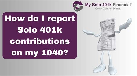 How To Report Solo 401k Contributions On Your 1040 Tax Return A Step