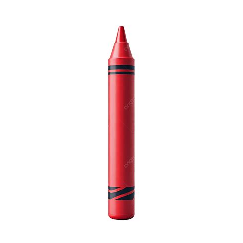 clipart crayon red