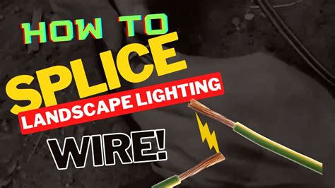 Splicing Landscape Lighting Wire Youtube