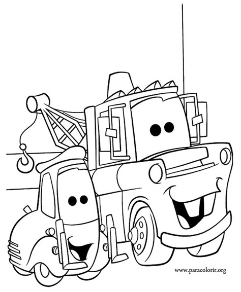 Mater from cars coloring pages download and print for free