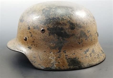 WWII German Luftwaffe M35 Tropical Camouflage Helmet Warpath