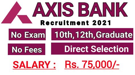 Axis Bank Recruitment Job Vacancies Axis Bank Vacancy