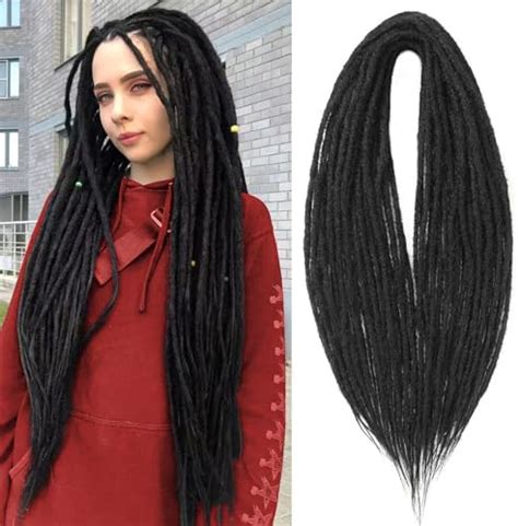 Amazon Dreadlock Extensions Inch Single Ended Hippie Dreads