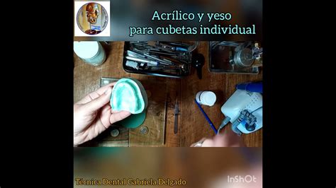 Cubeta Individual De Yeso Y Acr Lico Youtube