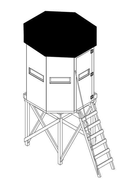 Hunting Blind Tree Stand DIY Plans, Deer Hunting Box Blind Plans, Deer ...