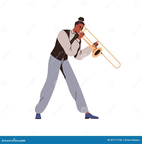 Trombone Music Instrument Cartoon Vector 107079961