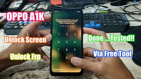 Oppo A1k Lupa Kunci Layar Sandi Pola Pin Akun Google Unlock