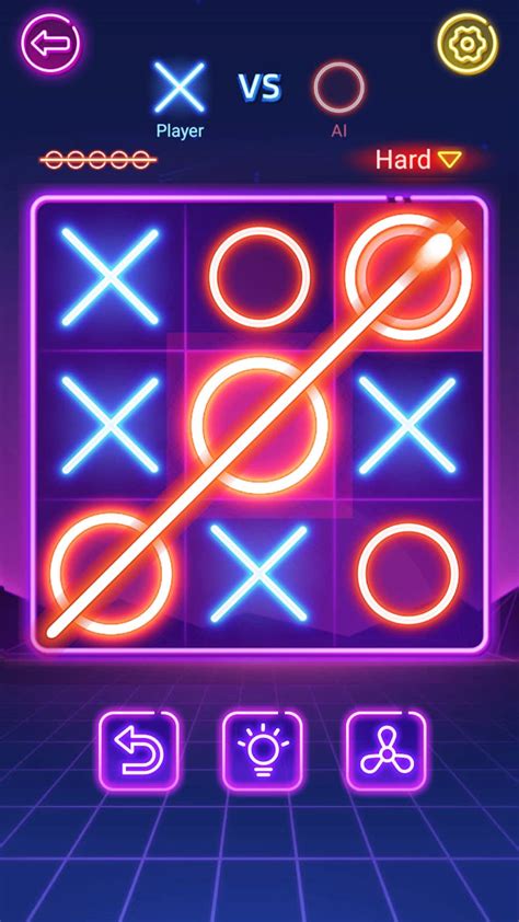 Android 용 Tic Tac Toe 2 Player Glow XOXO 다운로드