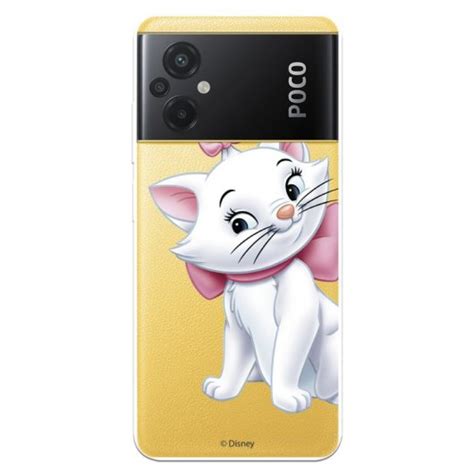 Funda Para Xiaomi Poco M5 Oficial De Disney Marie Silueta Los